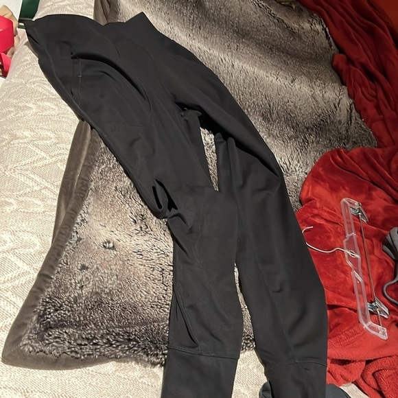 Yogalicious high waisted Jogger Pants Side Pockets In Black Sz M - Picture 12 of 14